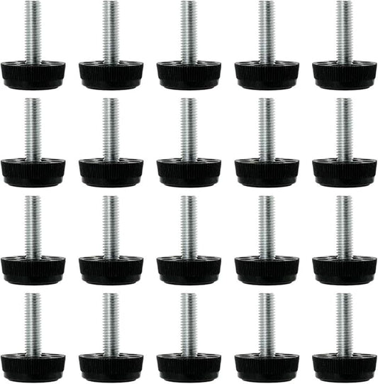 uxcell M8 x 28 x 30mm Furniture Glide Leveling Feet Adjustable Leveler Floor by uxcell