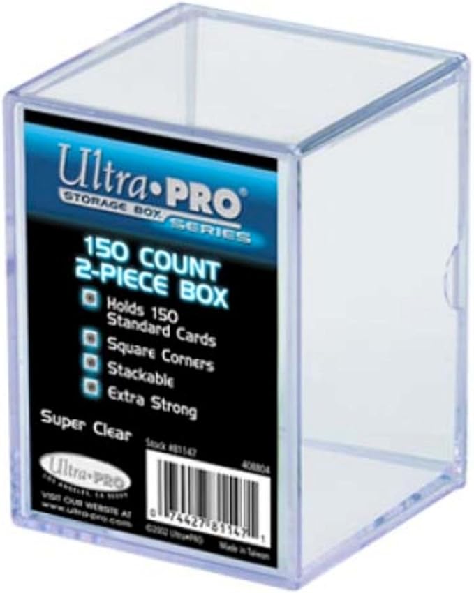 Ultra PRO 81147 2-Piece 150 Count Clear Card Storage Box by UltraPro