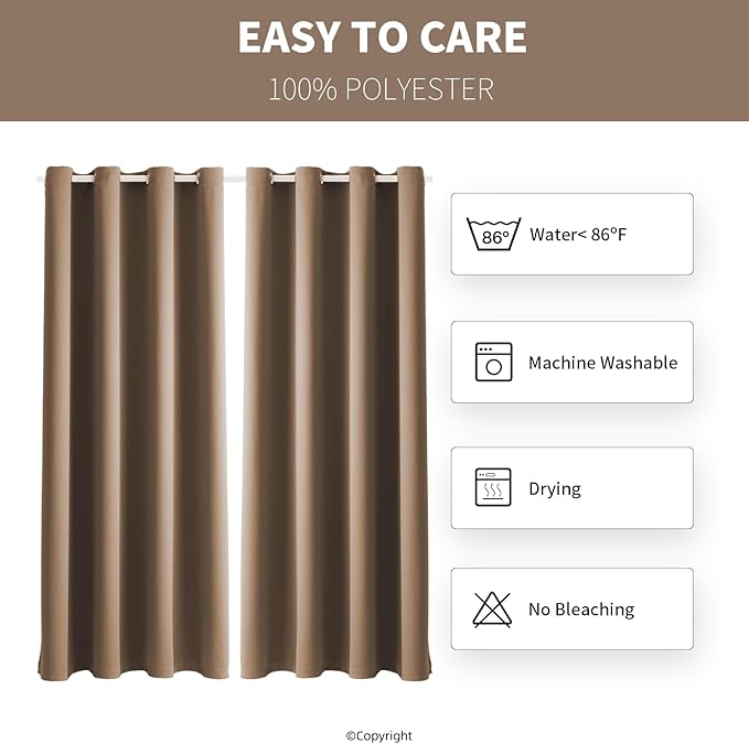 Waterproof Outdoor Curtain W52 x L63 - Image 7