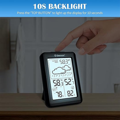 Geevon Indoor Outdoor Thermometer Wireless 200ft/60m, Digital Temperature - Image 3