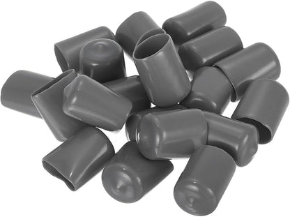 uxcell 20pcs Rubber End Caps 18mm ID Vinyl PVC Round Tube Bolt Cap Cover Screw - Image 4