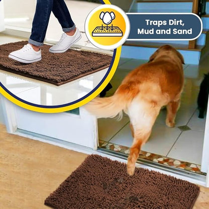 Muddy Mat® Pack of 3 Highly Absorbent Microfiber Dog Door Mat and Pet Rug - Image 3