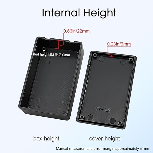 Project Box 8 Pieces Electrical Box Small Junction Box ABS Plastic Enclosure - Image 5