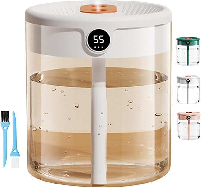 Dreamzy Humidifier for Large Room Cool Mist Bedroom Desktop Double Nozzle Cool by Unknown