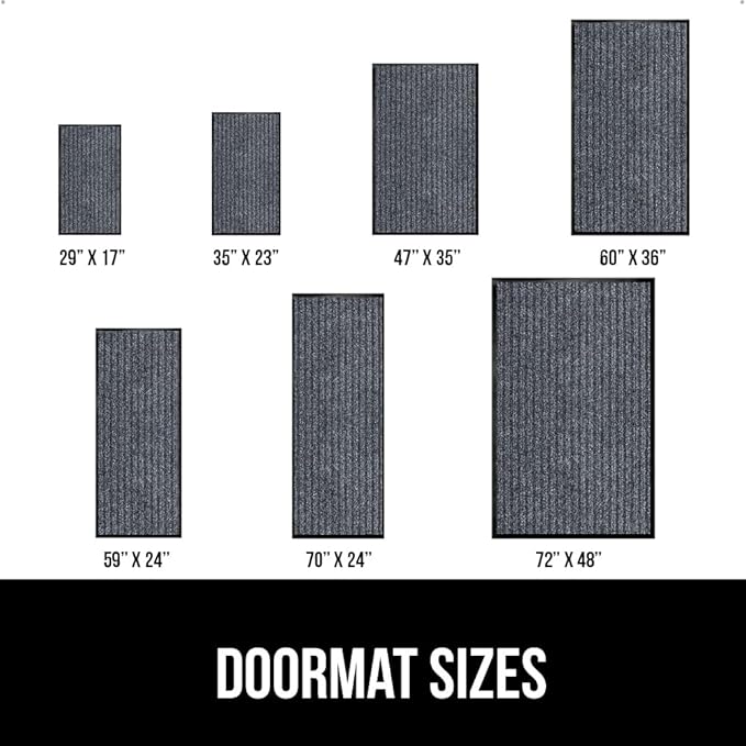 GORILLA GRIP Waterproof Traffic Guard Door Mat, 2 Pack Heavy Duty Entryway Mats - Image 6