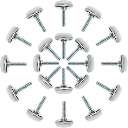 uxcell M6 x 25 x 30mm Screw on Furniture Glide Leveling Feet Adjustable Leveler by uxcell
