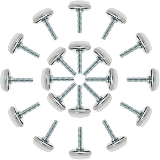 uxcell M6 x 25 x 30mm Screw on Furniture Glide Leveling Feet Adjustable Leveler by uxcell