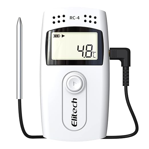 Elitech Digital Temperature Data Logger Medical Refrigerator Thermometer by Elitech