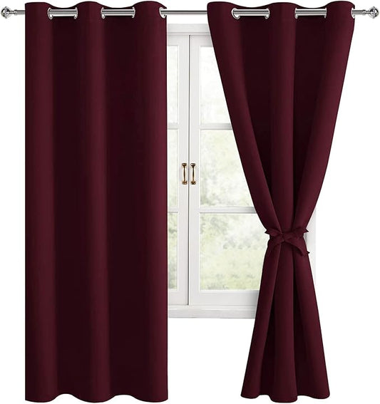 Hiasan Blackout Curtains for Bedroom, 38 x 63 Inches Length by Hiasan