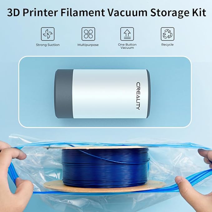 Creality 3D Printer Filament Storage Bags 40 x 40 CM, Large Transparent Sealed - Image 5