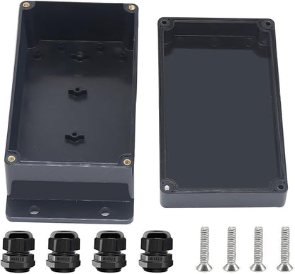 Project Box ABS Black Electrical Boxes IP67 Outdoor Waterproof Junction Box by Otdorpatio
