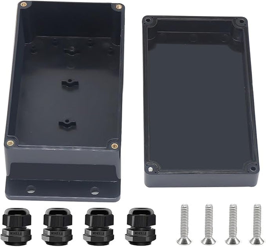 Project Box ABS Black Electrical Boxes IP67 Outdoor Waterproof Junction Box by Otdorpatio