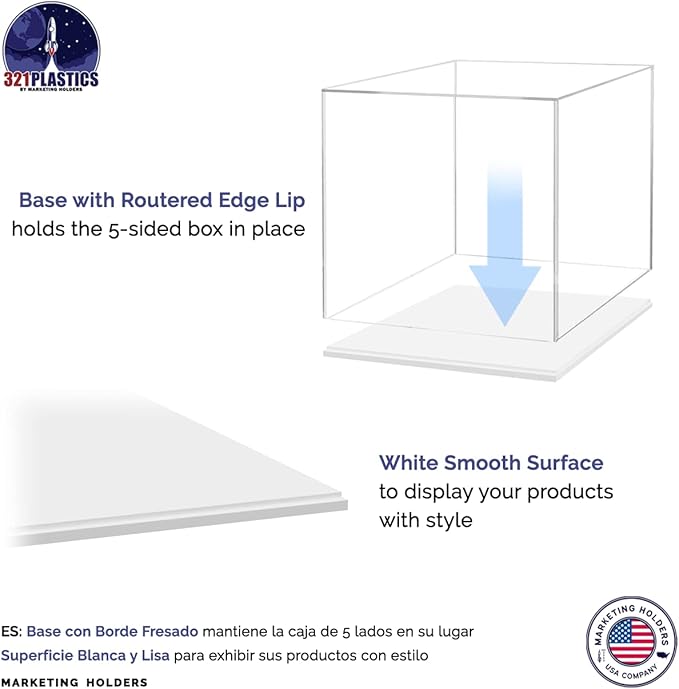 12" x 12" Clear Acrylic Display Box - Image 4