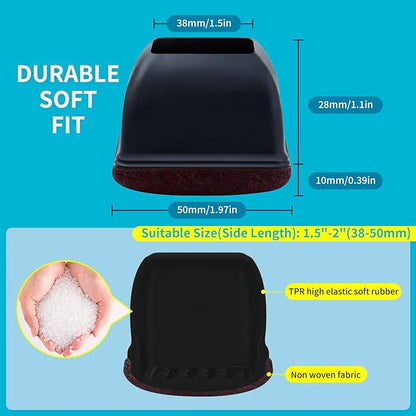 16PCS Extra Large Chair Leg Floor Protectors, Felt Furniture Pads - Image 4