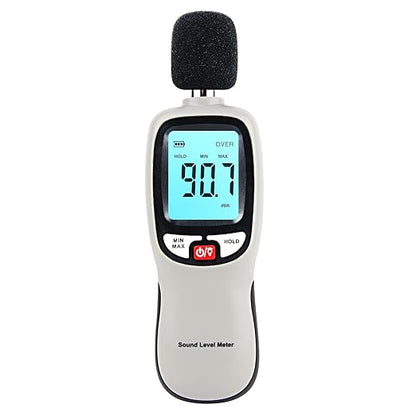 Decibel Meter Sound Level Reader 30-130dB, Hand-held Sound Noise Meter by XRCLIF