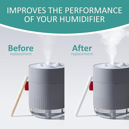 Humidifier Cotton Stick Filter Replacement, Portable Refill Sponges, Compatible - Image 4