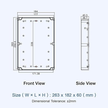 LeMotech Electrical Box Clear Cover Project Box IP65 Waterproof Junction Box - Image 8
