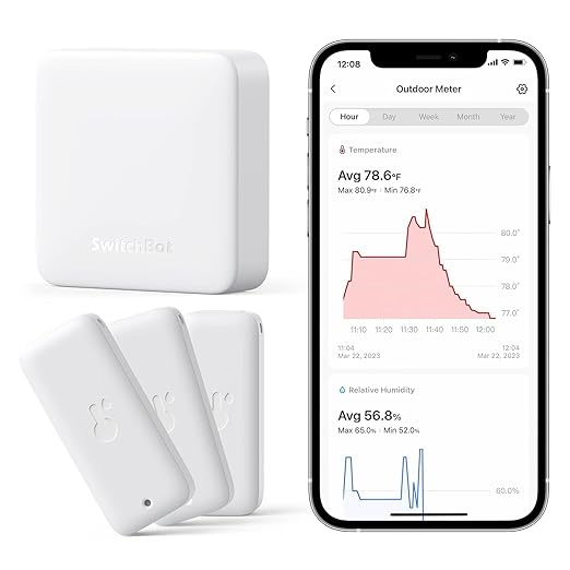 SwitchBot WiFi Thermometer Hygrometer 3 Pack by SwitchBot