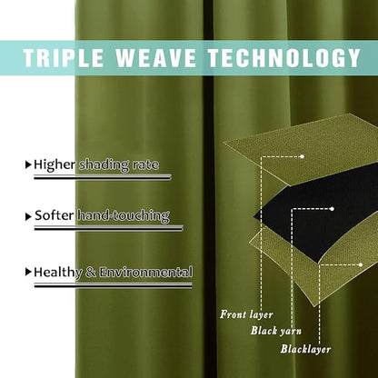 NICETOWN 100% Blackout Curtain Set, Thermal Insulated & Energy Efficiency - Image 6
