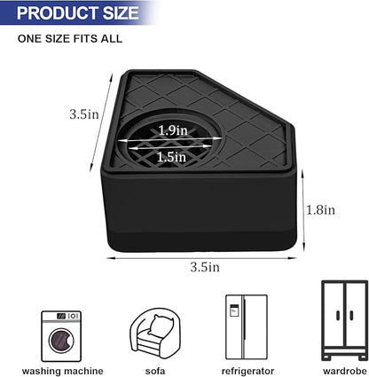 4Pcs Anti Vibration Pads for Washing Machine, Stops Washer Dryer Moving - Image 2