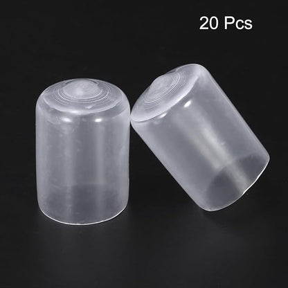 uxcell 20pcs Rubber End Caps 15mm ID Vinyl PVC Round Tube Bolt Cap Cover Screw - Image 2