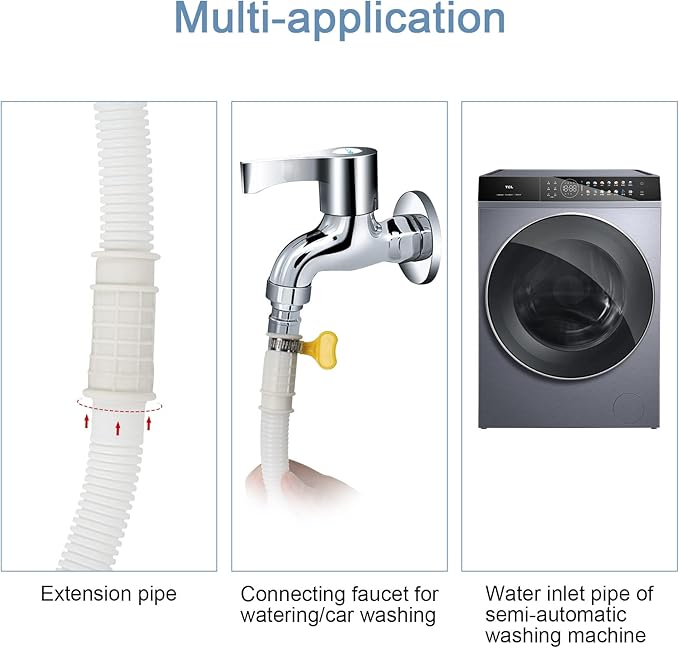 HOXHA 5 Ft Air Conditioner Drain Hose Kit Plastic Tubing - Image 5