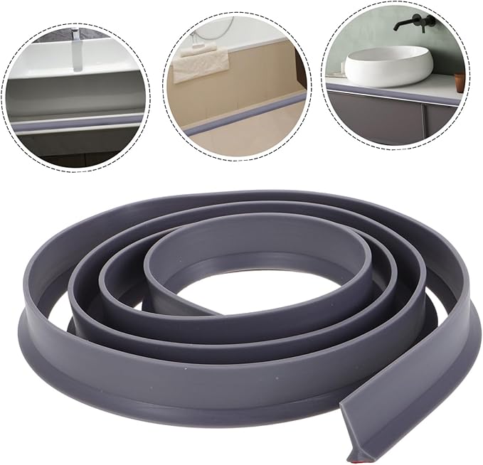 Amosfun Water Retaining Strip for Shower and Bathtub Self-Adhesive Splash Guard - Image 7