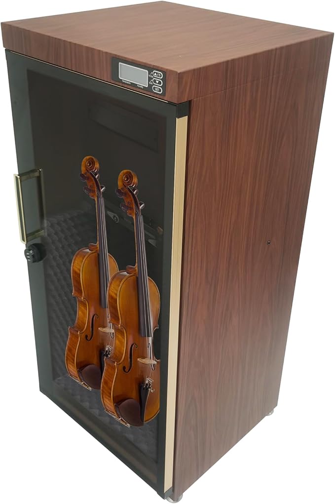Musical Instrument Dehumidifying Dry Cabinet Box Bass Violin Display Case by WYDDDARY