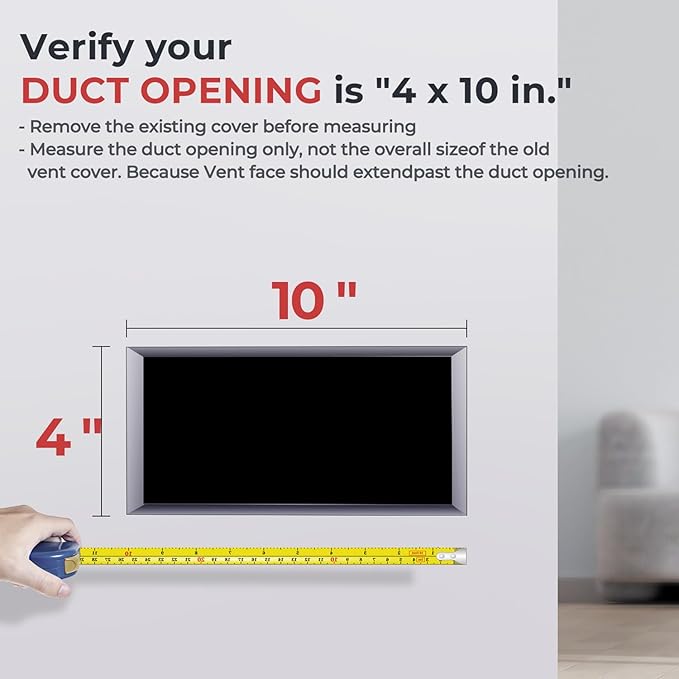 Quiet Register Booster Fan Fits 4" x 10" Register Holes, 10-Speed Smart Heating - Image 3