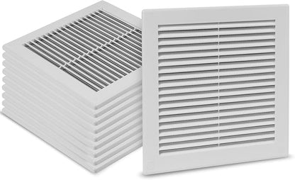10-Pack 10" x 10" Square Air Vent Cover – White Plastic Vent Deflector by Unknown