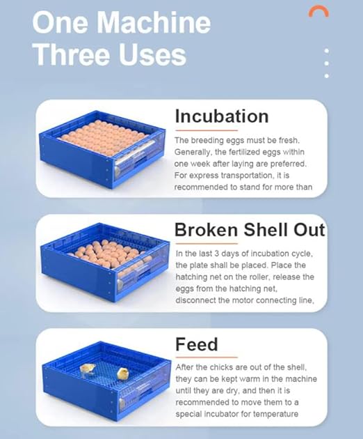 Eggs Incubator for Hatching Eggs, Automatic Egg Turning and Humidity Control - Image 3