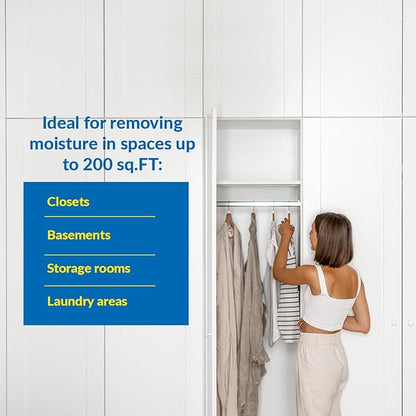 HUMYDRY Hanging Moisture Absorber Bags, 6 Packs of 3 Unscented 15.9 Oz - Image 4
