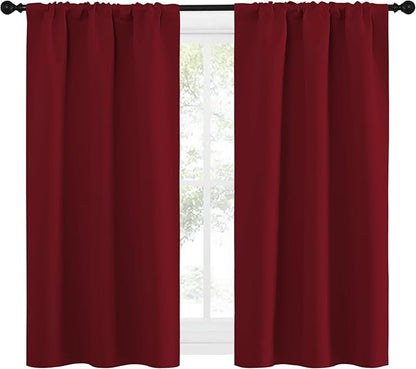NICETOWN 50inch Curtains for Small Windows, Thermal Insulated Privacy Short - Image 2