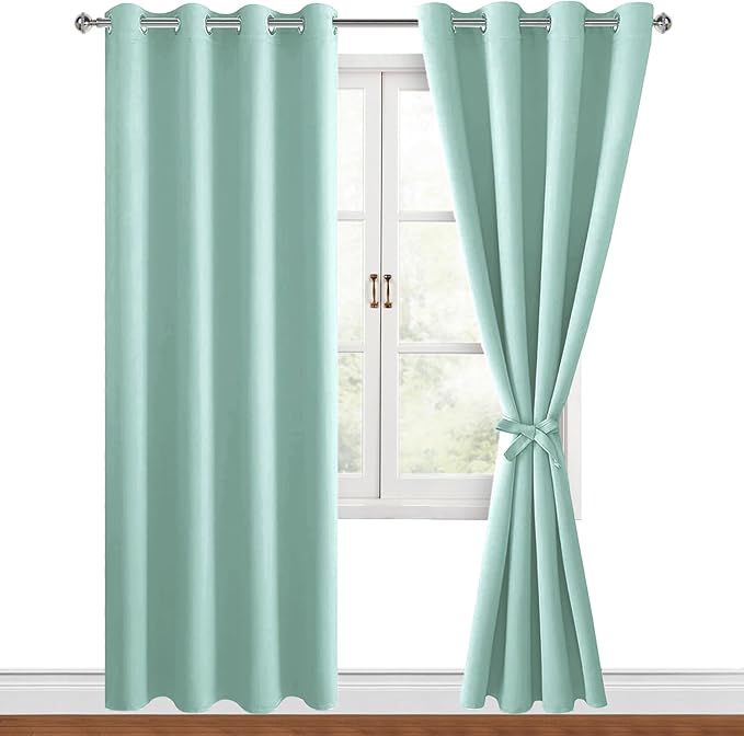 Hiasan Blackout Curtains for Bedroom, 52 x 84 Inches Long by Hiasan