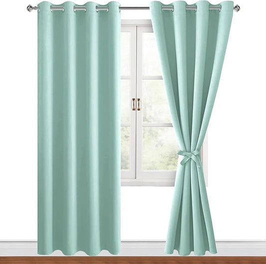 Hiasan Blackout Curtains for Bedroom, 52 x 96 Inches Long by Hiasan