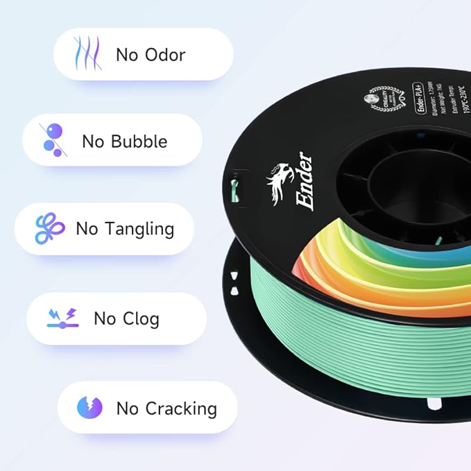 Creality 3D Printer Filament, PLA Plus Filament 1.75mm Jade Green, PLA Pro - Image 3