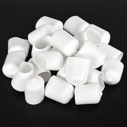 uxcell 20pcs Rubber End Caps 20mm ID Vinyl Round End Cap Cover Screw Thread - Image 4