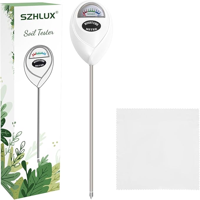 SZHLUX Soil Moisture Meter, Plant Water Monitor, Soil Hygrometer Sensor by SZHLUX