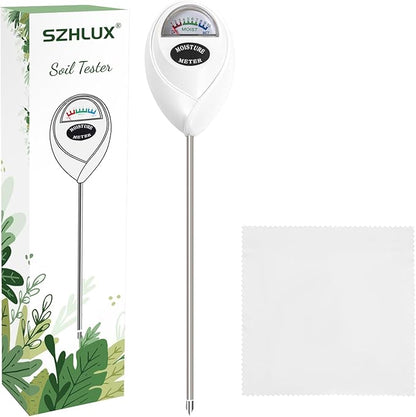 SZHLUX Soil Moisture Meter, Plant Water Monitor, Soil Hygrometer Sensor by SZHLUX