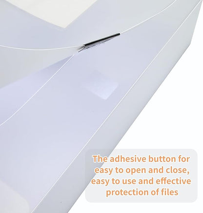 HUA JIE A4 Storage File Boxes Plastic Archives Cases - Image 7