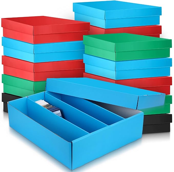 Seajan 16 Pcs 3200 Count Trading Card Storage Box Sports Card Storage Boxes Bulk by Seajan