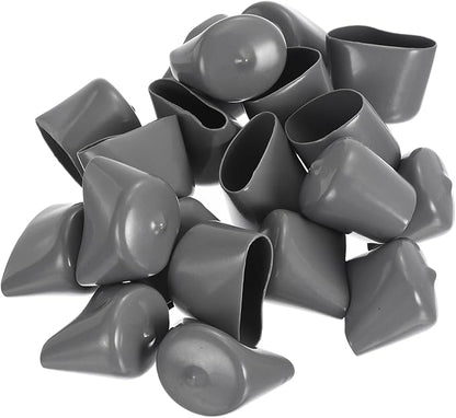 uxcell 20pcs Rubber End Caps 33mm ID Vinyl Cap Cover Screw Protectors Dark Grey - Image 4