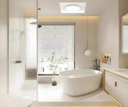 Bathroom Exhaust Fan With Light, DC Energy-Saving Ventilation Fan, Ceiling - Image 3