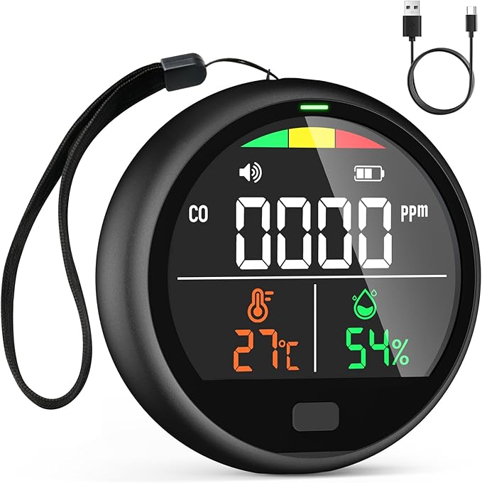 Portable Carbon Monoxide Detector by Povlen