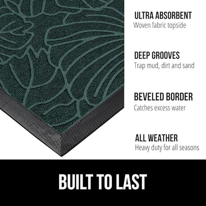 GORILLA GRIP 100% Waterproof All-Season WeatherMax Doormat, US Designed Natural - Image 2