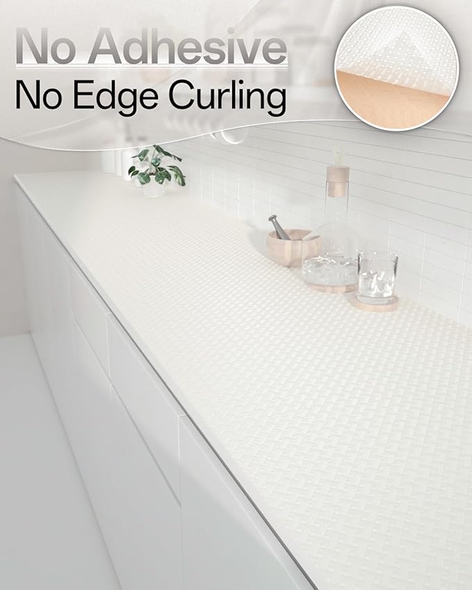 Shelf and Drawer Liner for Kitchen Cabinet, Non-Adhesive 18in x 120in - Image 4