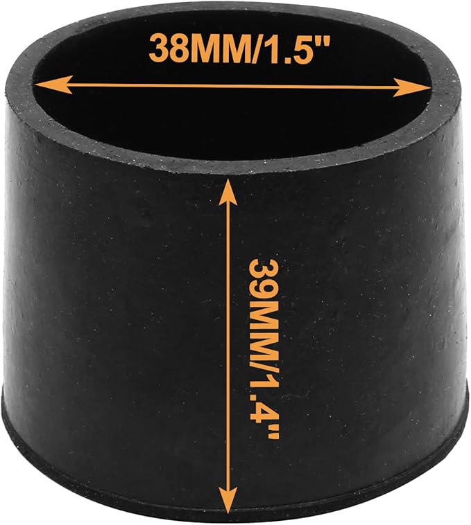 Piutouyar Round PVC Rubber Furniture Covers, 38mm / 1.5 Inches Table Chair Leg - Image 4