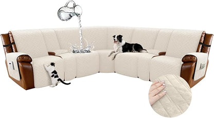 Arfntevss Waterproof Recliner Sectional Couch Covers by Arfntevss