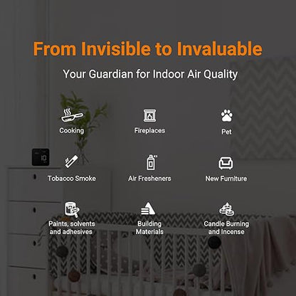 Temtop M10 Air Quality Monitor Indoor Air Quality Tester AQI PM2.5 VOCs - Image 8