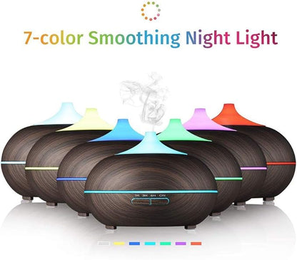 Aromatherapy Essential Oil Diffuser, JoySusie 300ml Wood Grain Ultrasonic Cool - Image 2